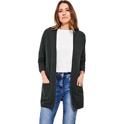 B253599 Cecil Damski długi kardigan, Easy Khaki, M B253599 Cecil Damski długi kardigan, Easy Khaki, M