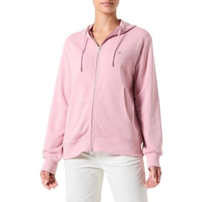 4201412 GANT Shield Zip Hoodie, Dusty Pink, S 4201412 GANT Shield Zip Hoodie, Dusty Pink, S