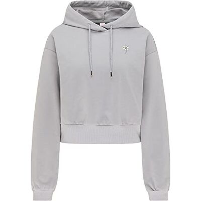 12615848-HO03 hoona Damska bluza z kapturem , szara, XXL, szary, XXL 12615848-HO03 hoona Damska bluza z kapturem , szara, XXL, szary, XXL