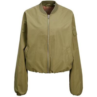 12253330 JACK & JONES Damska kurtka bomberka Jxleila OTW Noos, zielony, XS 12253330 JACK & JONES Damska kurtka bomberka Jxleila OTW Noos, zielony, XS