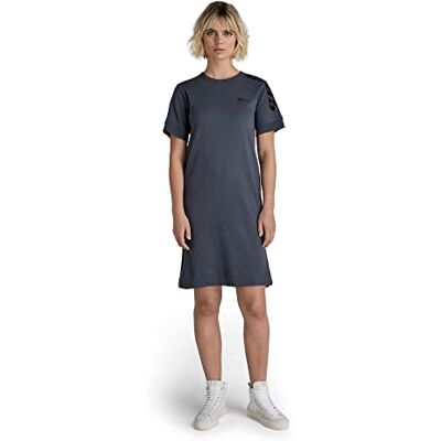 D21626-C812-863 G-STAR RAW Damska sukienka z żelowymi nadrukami, Niebieski (Fantem Blue C812-863), XS D21626-C812-863 G-STAR RAW Damska sukienka z żelowymi nadrukami, Niebieski (Fantem Blue C812-863), XS