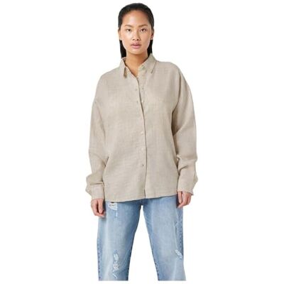 27026486 Noisy may Damska koszula Nmleilani L/S Loose Shirt WVN Noos, naturalny, S 27026486 Noisy may Damska koszula Nmleilani L/S Loose Shirt WVN Noos, naturalny, S