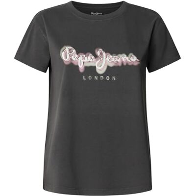 PL5000027 Pepe Jeans Damska koszulka Becky, szary (szary węglowy), M, Szary (szary węglowy), M PL5000027 Pepe Jeans Damska koszulka Becky, szary (szary węglowy), M, Szary (szary węglowy), M