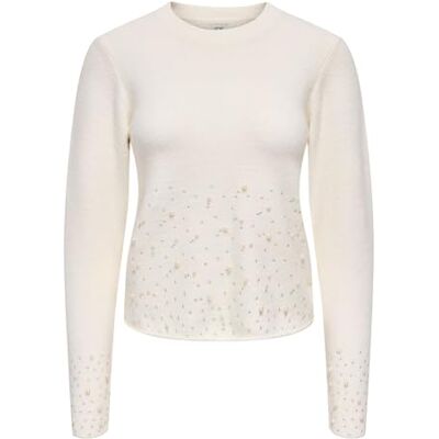 15351912-4867973 Jdy pearl L/S okrągły dekolt Pearl sweter KNT, biały, XL 15351912-4867973 Jdy pearl L/S okrągły dekolt Pearl sweter KNT, biały, XL
