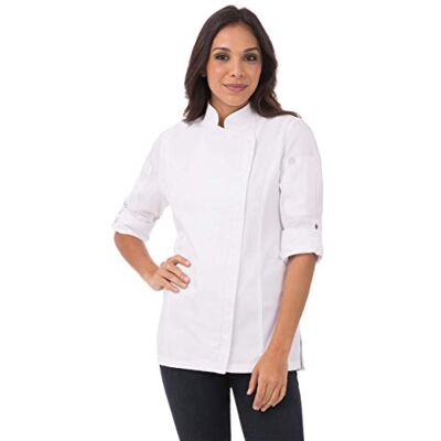 BCWLZ005WHT2XL-WHT-2XL Chef Works Damska kurtka płaszcz Hartford Chef BCWLZ005WHT2XL-WHT-2XL Chef Works Damska kurtka płaszcz Hartford Chef