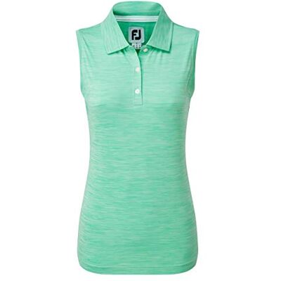 96308 Footjoy damska koszulka damska Footjoy Lisle bez rękawów z wycięciem na szyję polo ZIELONY XS 96308 Footjoy damska koszulka damska Footjoy Lisle bez rękawów z wycięciem na szyję polo ZIELONY XS