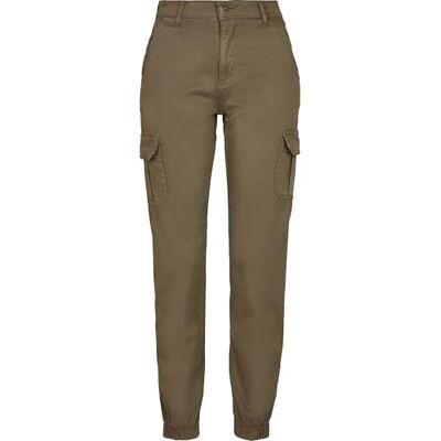 TB3048 Urban Classics Damskie spodnie cargo z wysokim stanem Spodnie Kobiety , Olive , 27 TB3048 Urban Classics Damskie spodnie cargo z wysokim stanem Spodnie Kobiety , Olive , 27