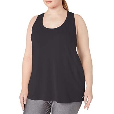 AZ0003P-BLA-1X Amazon Essentials Damska koszulka bez rękawów Tech Stretch Racerback (dostępna w dużych rozmiarach), czarny, 1X AZ0003P-BLA-1X Amazon Essentials Damska koszulka bez rękawów Tech Stretch Racerback (dostępna w dużych rozmiarach), czarny, 1X