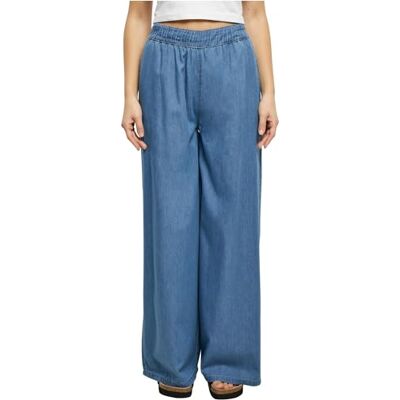 TB5986-04459-0060 Urban Classics Damskie spodnie damskie Light Denim Wide Leg Pants, Skyblue Washed, XXL TB5986-04459-0060 Urban Classics Damskie spodnie damskie Light Denim Wide Leg Pants, Skyblue Washed, XXL