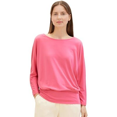 1040572 TOM TAILOR T-shirt damski, 15799 – Carmine Pink, XL 1040572 TOM TAILOR T-shirt damski, 15799 – Carmine Pink, XL