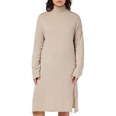 IC0996026W-151306-S Mexx Damska sukienka z dzianiny Turtle Neck Casual Dress, beżowy, S IC0996026W-151306-S Mexx Damska sukienka z dzianiny Turtle Neck Casual Dress, beżowy, S