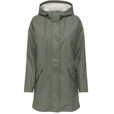15206116-4773155 Onlsally Raincoat Otw Noos, Castor Gray, S 15206116-4773155 Onlsally Raincoat Otw Noos, Castor Gray, S