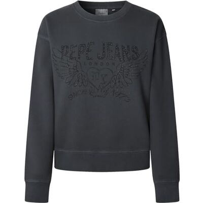 PL5800022 Pepe Jeans Bluza damska Beberly, szara (węglowa), XL, szary (węgiel szary), XL PL5800022 Pepe Jeans Bluza damska Beberly, szara (węglowa), XL, szary (węgiel szary), XL