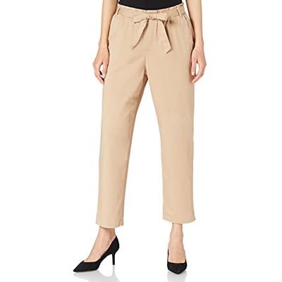 1025234 TOM TAILOR Denim Damski Zwężane spodnie materiałowe z miękką talią , 26679 Dune Beige, XS 1025234 TOM TAILOR Denim Damski Zwężane spodnie materiałowe z miękką talią , 26679 Dune Beige, XS