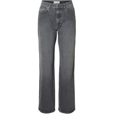 16098229-4891016 SELECTED WOMEN Slfwide Bea-Kori Hw Jeans Noos, Medium Grey Denim, 33W / 32L 16098229-4891016 SELECTED WOMEN Slfwide Bea-Kori Hw Jeans Noos, Medium Grey Denim, 33W / 32L