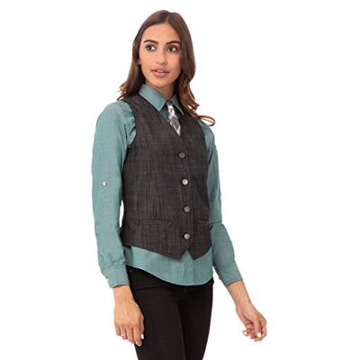 VNN01WBLKL-BLK-L Chef Works Kamizelka damska VNN01WBLKL Vest, czarna, duża VNN01WBLKL-BLK-L Chef Works Kamizelka damska VNN01WBLKL Vest, czarna, duża