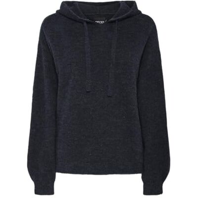 17154315 PCPIKO LS bluza z kapturem Knit BC, Morski niebieski/szczegóły: melanż, S 17154315 PCPIKO LS bluza z kapturem Knit BC, Morski niebieski/szczegóły: melanż, S