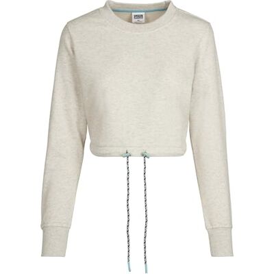 TB3653 Urban Classics Damska bluza oversized Cropped Crewneck, jasnoszary, XL TB3653 Urban Classics Damska bluza oversized Cropped Crewneck, jasnoszary, XL