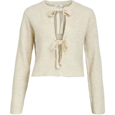 23043185 Objparvi Knit Cardigan Noos, Sandshell/Szczegóły: melanż, S 23043185 Objparvi Knit Cardigan Noos, Sandshell/Szczegóły: melanż, S