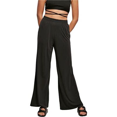 TB5004 Urban Classics Damskie spodnie Modal Wide Leg Pants z szerok? nogawk?, spodnie materia?owe dla kobiet w 2 kolorach, rozmiary XS 5XL, czarny, S TB5004 Urban Classics Damskie spodnie Modal Wide Leg Pants z szerok? nogawk?, spodnie materia?owe dla kobiet w 2 kolorach, rozmiary XS 5XL, czarny, S