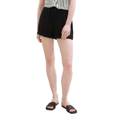 1042805 TOM TAILOR Denim Damskie szorty bermudy, 14482 – Deep Black, XS 1042805 TOM TAILOR Denim Damskie szorty bermudy, 14482 – Deep Black, XS