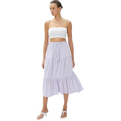3SAK70003UK Koton Damskie stringi ze sznurkami warstwowymi, Fioletowy (363), XL 3SAK70003UK Koton Damskie stringi ze sznurkami warstwowymi, Fioletowy (363), XL