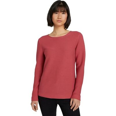 1016350 TOM TAILOR Damski Sweter z dzianiny z bawełny organicznej , 11183 Cozy Pink, XL 1016350 TOM TAILOR Damski Sweter z dzianiny z bawełny organicznej , 11183 Cozy Pink, XL