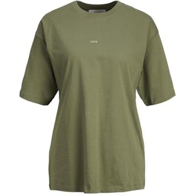 12205777 JACK & JONES Damska koszulka Jjxx Jxandrea Ss Loose Every Logo Tee Noos, Four Leaf Clover/Print:loden Frost Jjxx Logo, XS 12205777 JACK & JONES Damska koszulka Jjxx Jxandrea Ss Loose Every Logo Tee Noos, Four Leaf Clover/Print:loden Frost Jjxx Logo, XS