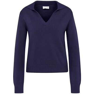 W9886-5272 bugatti Damski sweter dekolt w serek, Niebieski-390, XS W9886-5272 bugatti Damski sweter dekolt w serek, Niebieski-390, XS
