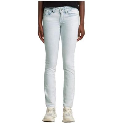 D26424 G-STAR RAW Damskie dżinsy Midge Slim Straight Wmn, Niebieski (Beached Faded Clifton Blue -d503-h122), 30W / 32L D26424 G-STAR RAW Damskie dżinsy Midge Slim Straight Wmn, Niebieski (Beached Faded Clifton Blue -d503-h122), 30W / 32L
