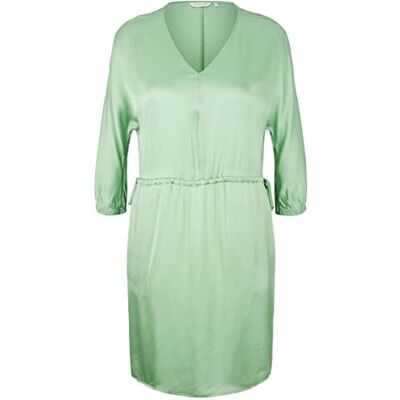 1035227 TOM TAILOR Damski sukienka , 31034 Okra Green, 38 1035227 TOM TAILOR Damski sukienka , 31034 Okra Green, 38