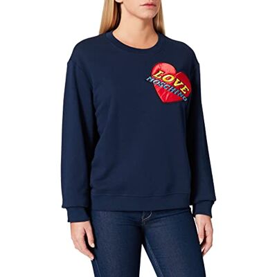 W 6 306 80 M 4055 Love Moschino Regular Fit Round Neck Długi rękaw Damska koszulka survivalowa, Niebieski, 46 W 6 306 80 M 4055 Love Moschino Regular Fit Round Neck Długi rękaw Damska koszulka survivalowa, Niebieski, 46