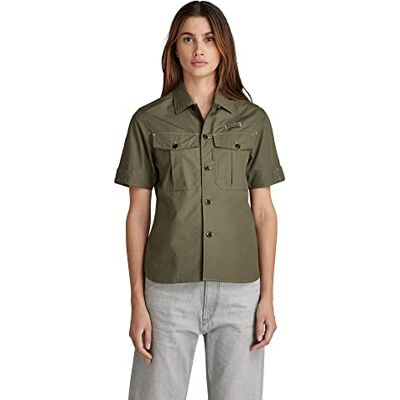 D21886-A790-723 G-STAR RAW Damska koszula oficerska, Zielony (Combat ), XS D21886-A790-723 G-STAR RAW Damska koszula oficerska, Zielony (Combat ), XS
