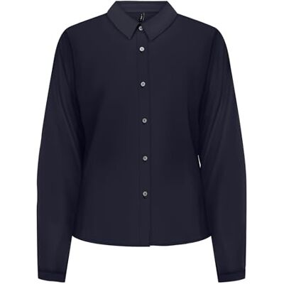 15330235 Onlnova Life Elite L/S Maya Shirt SOLID, Night Sky, M 15330235 Onlnova Life Elite L/S Maya Shirt SOLID, Night Sky, M