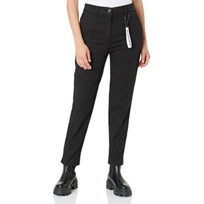 W P A45 82 S 3842 Love Moschino Damskie spodnie ze stretchu z płótna z marką Gadget Casual Pants, czarny, 38 W P A45 82 S 3842 Love Moschino Damskie spodnie ze stretchu z płótna z marką Gadget Casual Pants, czarny, 38