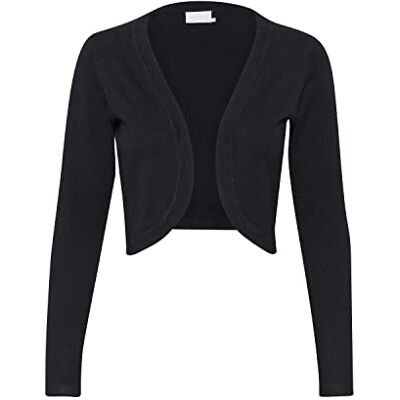 500020-50600 KAFFE Bolero Astrid bolerko damskie Astrid eleganckie z długim rękawem, kardigan, bolerko, Black Deep, XXL 500020-50600 KAFFE Bolero Astrid bolerko damskie Astrid eleganckie z długim rękawem, kardigan, bolerko, Black Deep, XXL