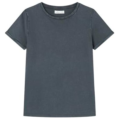 8869252 SPRINGFIELD Koszulka damska, Szary (Charcoal, S 8869252 SPRINGFIELD Koszulka damska, Szary (Charcoal, S