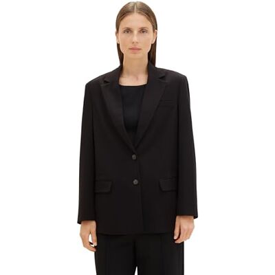 1039149 TOM TAILOR blezer damski, 14482 – Deep Black, 46 1039149 TOM TAILOR blezer damski, 14482 – Deep Black, 46