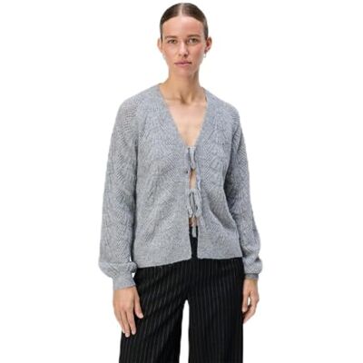 23044650 Object OBJFLORA RE L/S KNIT CARDIGAN NOOS, Medium Grey Melange, XL 23044650 Object OBJFLORA RE L/S KNIT CARDIGAN NOOS, Medium Grey Melange, XL