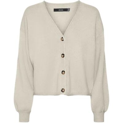 10311417 VERO MODA Damski kardigan Vmgold Roll Ls z dekoltem w serek, brzoza, M, Brzoza, M 10311417 VERO MODA Damski kardigan Vmgold Roll Ls z dekoltem w serek, brzoza, M, Brzoza, M