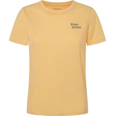 PL505886 Pepe Jeans Damska koszulka Effie, Żółty (kornijski żółty), XS PL505886 Pepe Jeans Damska koszulka Effie, Żółty (kornijski żółty), XS