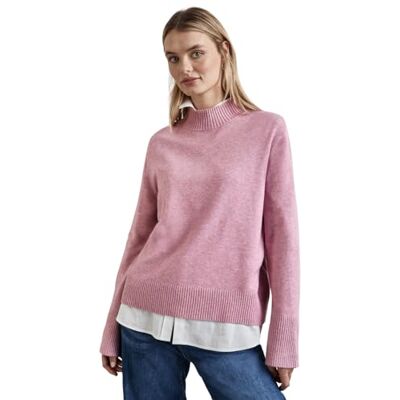 A302899 Street One Damski sweter ze stójką, Sunrise Pink Mel., 40 A302899 Street One Damski sweter ze stójką, Sunrise Pink Mel., 40