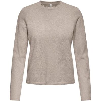 15368961-4982686 ONLY Onlloyal Ls Oneck Pullover KNT Nca sweter, beżowy, S damski, beżowy, S 15368961-4982686 ONLY Onlloyal Ls Oneck Pullover KNT Nca sweter, beżowy, S damski, beżowy, S
