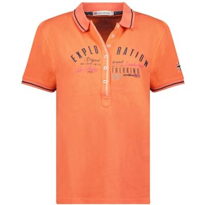 SW1782F/GNO Geographical Norway kerria Lady koszulka polo damska klasyczna bawełniane koszulki polo z krótkim rękawem z dekoltem z guzikami Casual Shirt Topy Regular Classic Wiosna Lato (Koral S), Koral, S SW1782F/GNO Geographical Norway kerria Lady koszulka polo damska klasyczna bawełniane koszulki polo z krótkim rękawem z dekoltem z guzikami Casual Shirt Topy Regular Classic Wiosna Lato (Koral S), Koral, S