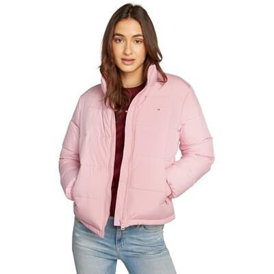 DW0DW18827 Tommy Jeans Damska kurtka puchowa, TJW ESSENTIAL PUFFER EXT , różowa (jasnoróżowa), XL, Różowy (Ballet Pink), XL DW0DW18827 Tommy Jeans Damska kurtka puchowa, TJW ESSENTIAL PUFFER EXT , różowa (jasnoróżowa), XL, Różowy (Ballet Pink), XL