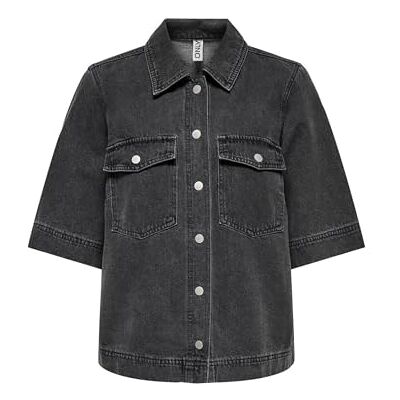 15347084-4790588 Onlbelle S/S Shirt DNM Gua Noos, Washed Black, XXS 15347084-4790588 Onlbelle S/S Shirt DNM Gua Noos, Washed Black, XXS