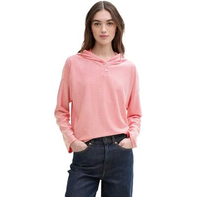 1045411 TOM TAILOR Denim Damska koszulka z długim rękawem, 37181 Small Red White Stripe, XL 1045411 TOM TAILOR Denim Damska koszulka z długim rękawem, 37181 Small Red White Stripe, XL