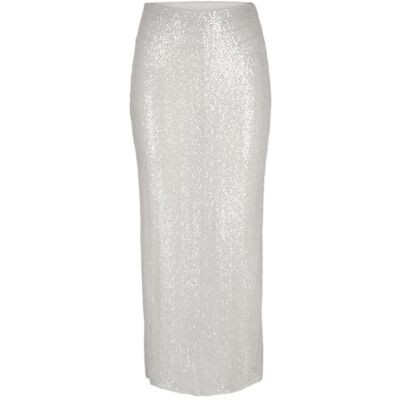 12265327 Jack & Jones Jxmia Sequin Skirt WVN, Silver, M 12265327 Jack & Jones Jxmia Sequin Skirt WVN, Silver, M
