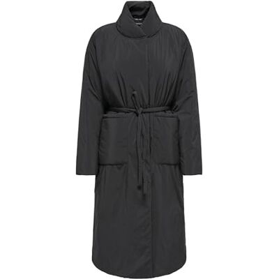 15353154-4819147 Onllara Plain Long Coat Otw, czarny, S 15353154-4819147 Onllara Plain Long Coat Otw, czarny, S