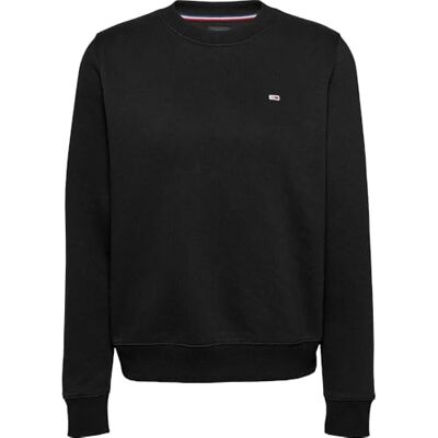 DW0DW19959BDSL Tommy Jeans Damska bluza TJW REG S FLAG CREW DW0DW19959BDS005, czarna (czarna), L, czarny (czarny), L DW0DW19959BDSL Tommy Jeans Damska bluza TJW REG S FLAG CREW DW0DW19959BDS005, czarna (czarna), L, czarny (czarny), L